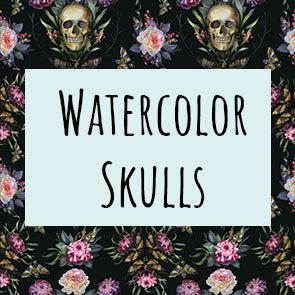 Watercolor Skulls