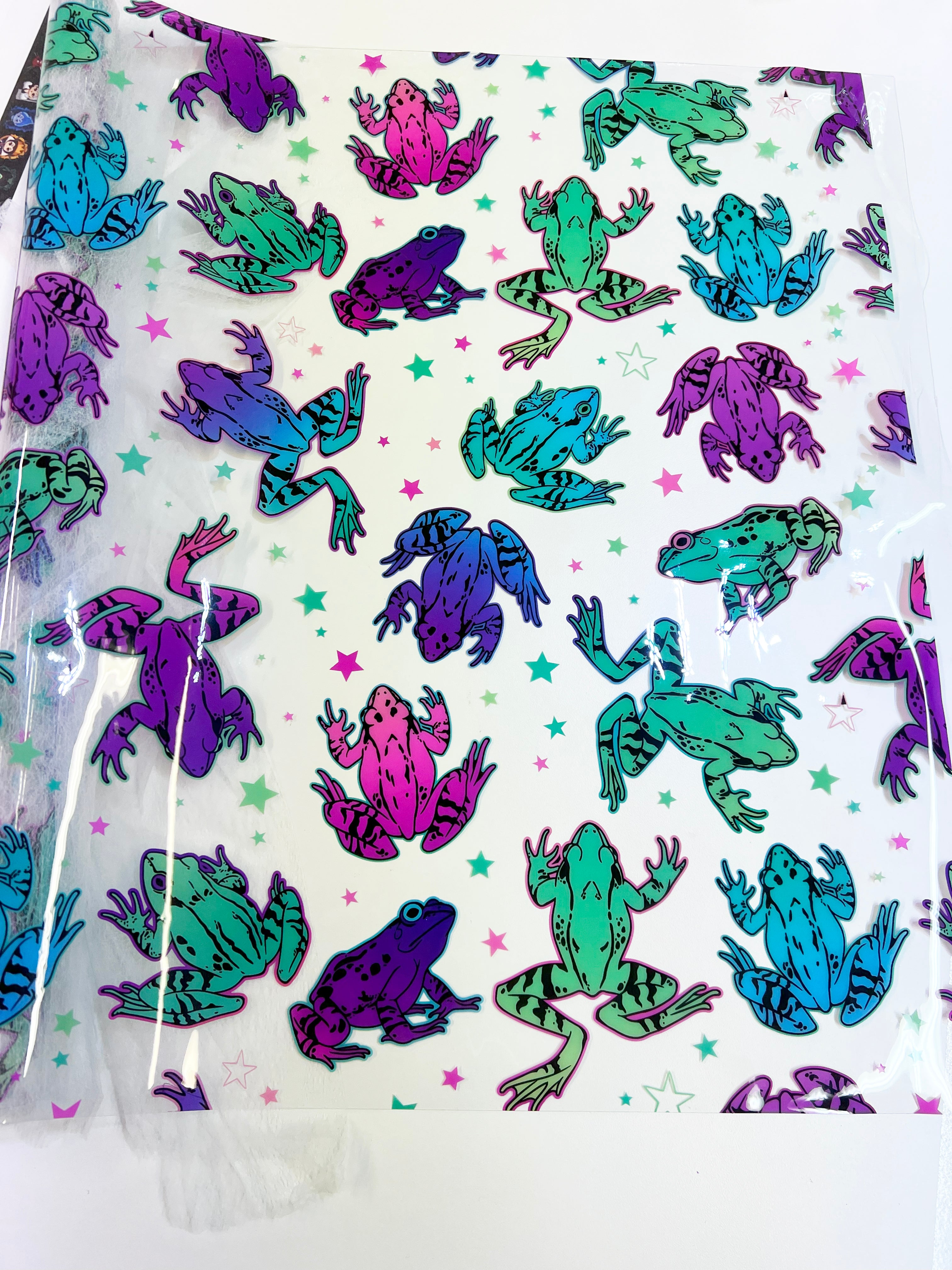 RETAIL CLEAR Neon Frogs