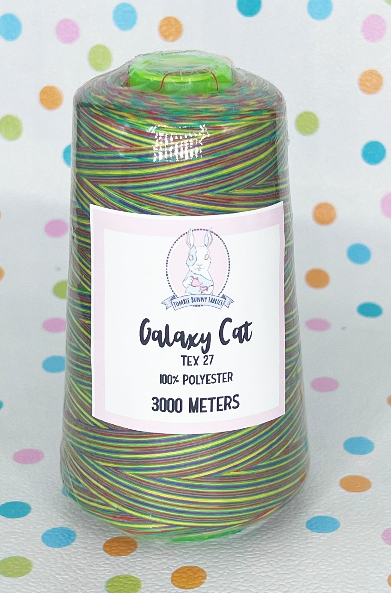 RETAIL THREAD Tex 27 Polyester Sewing Thread (3000 Meters) Multicolor