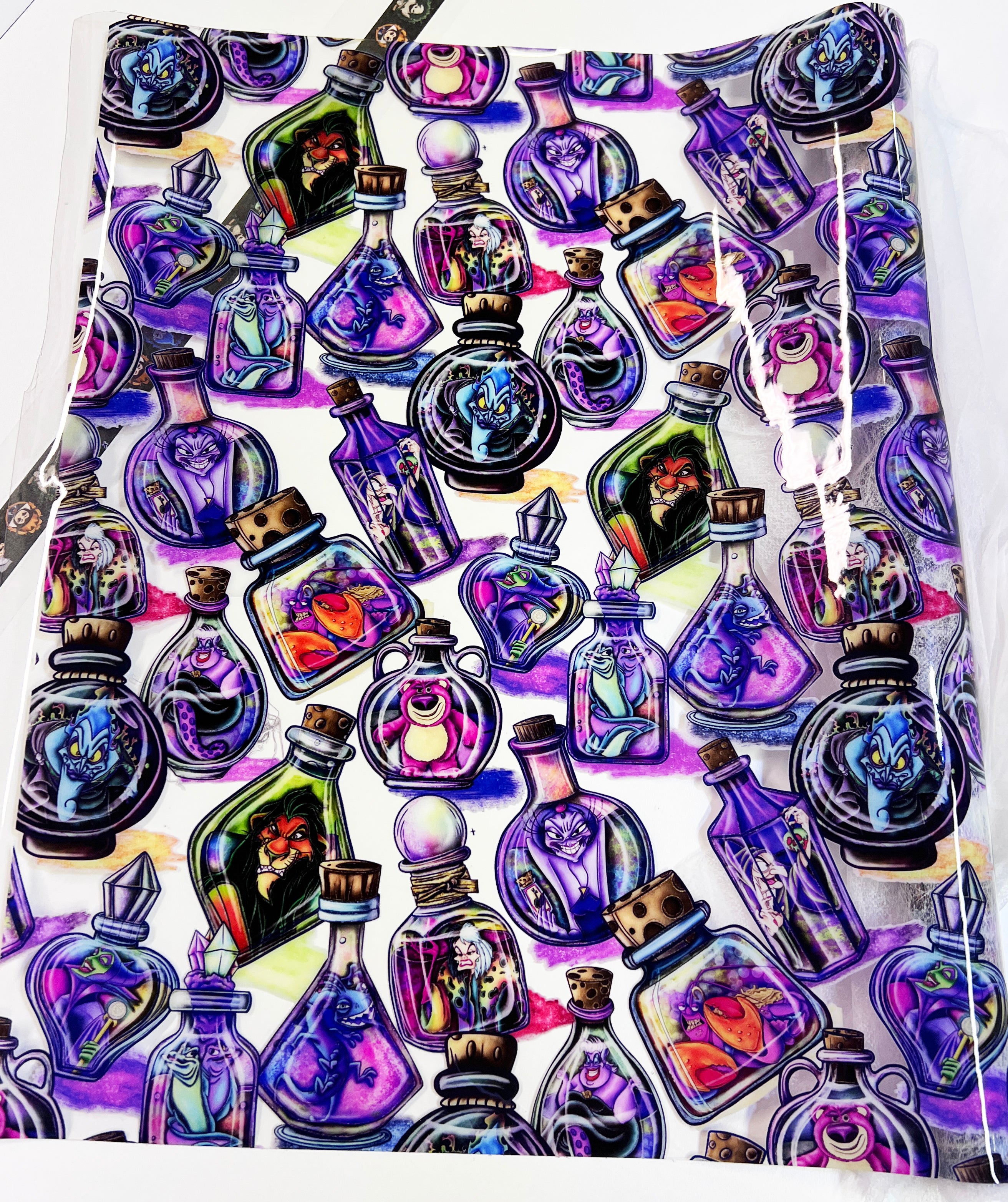 RETAIL CLEAR VINYL Villains Bottles