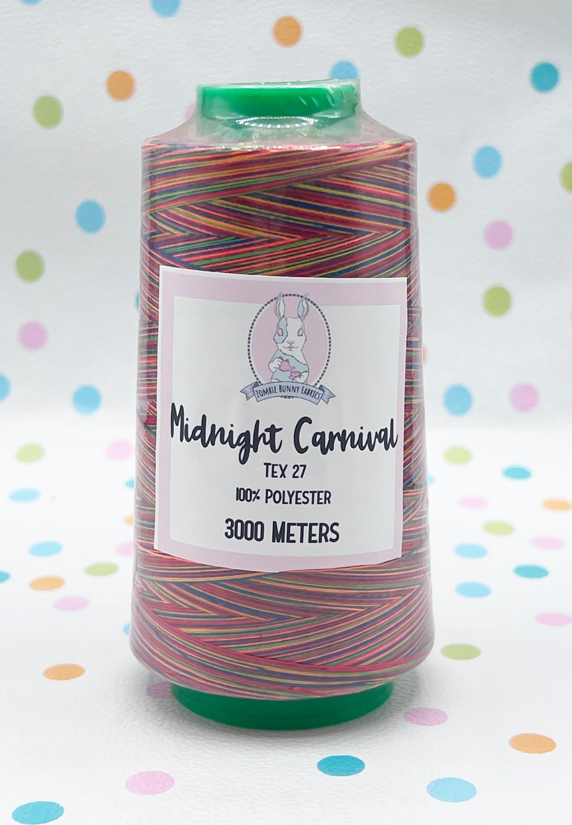 RETAIL THREAD Tex 27 Polyester Sewing Thread (3000 Meters) Multicolor