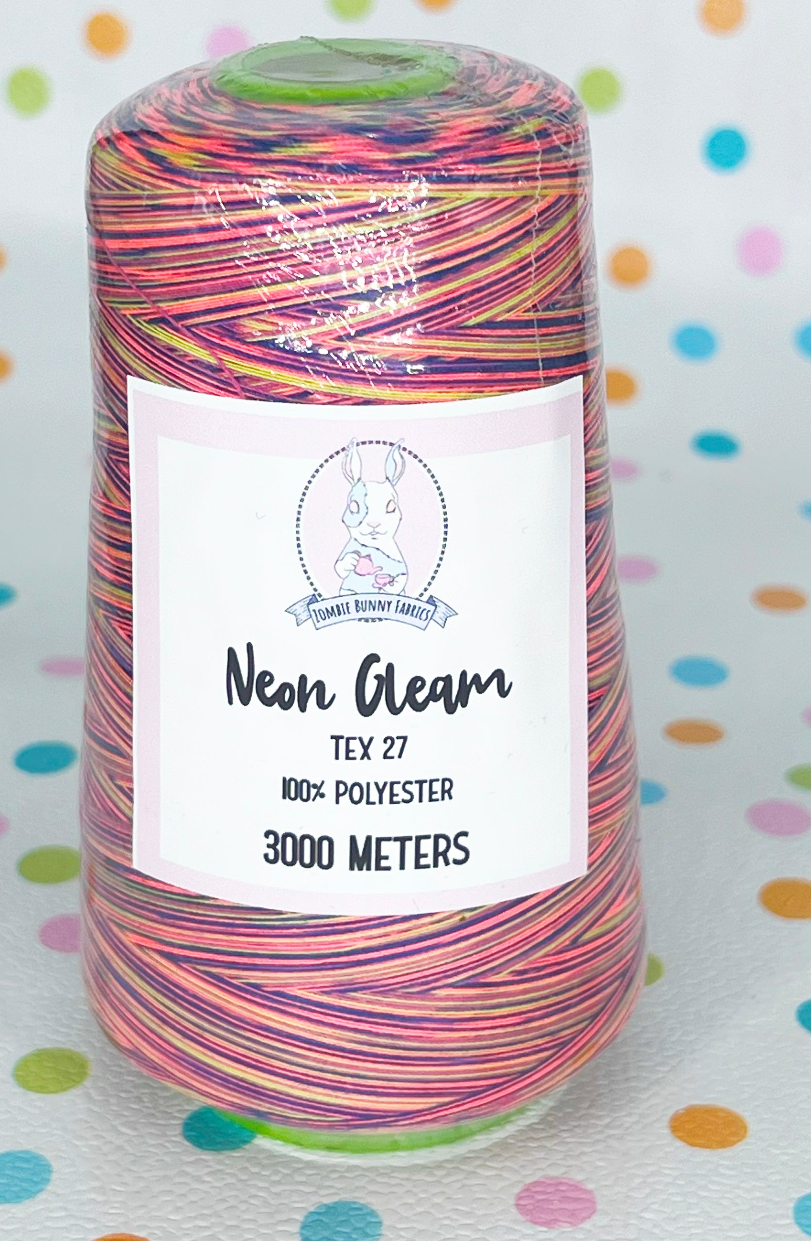 RETAIL THREAD Tex 27 Polyester Sewing Thread (3000 Meters) Multicolor