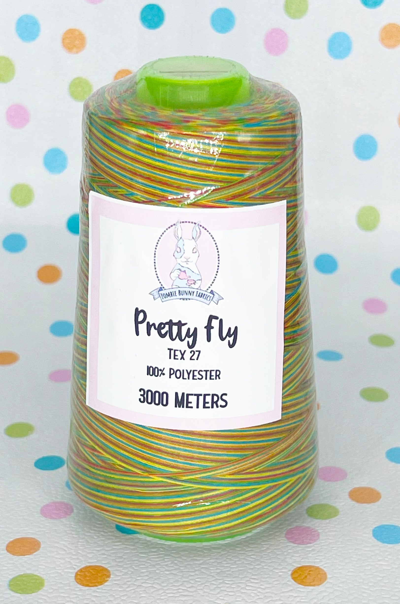 RETAIL THREAD Tex 27 Polyester Sewing Thread (3000 Meters) Multicolor