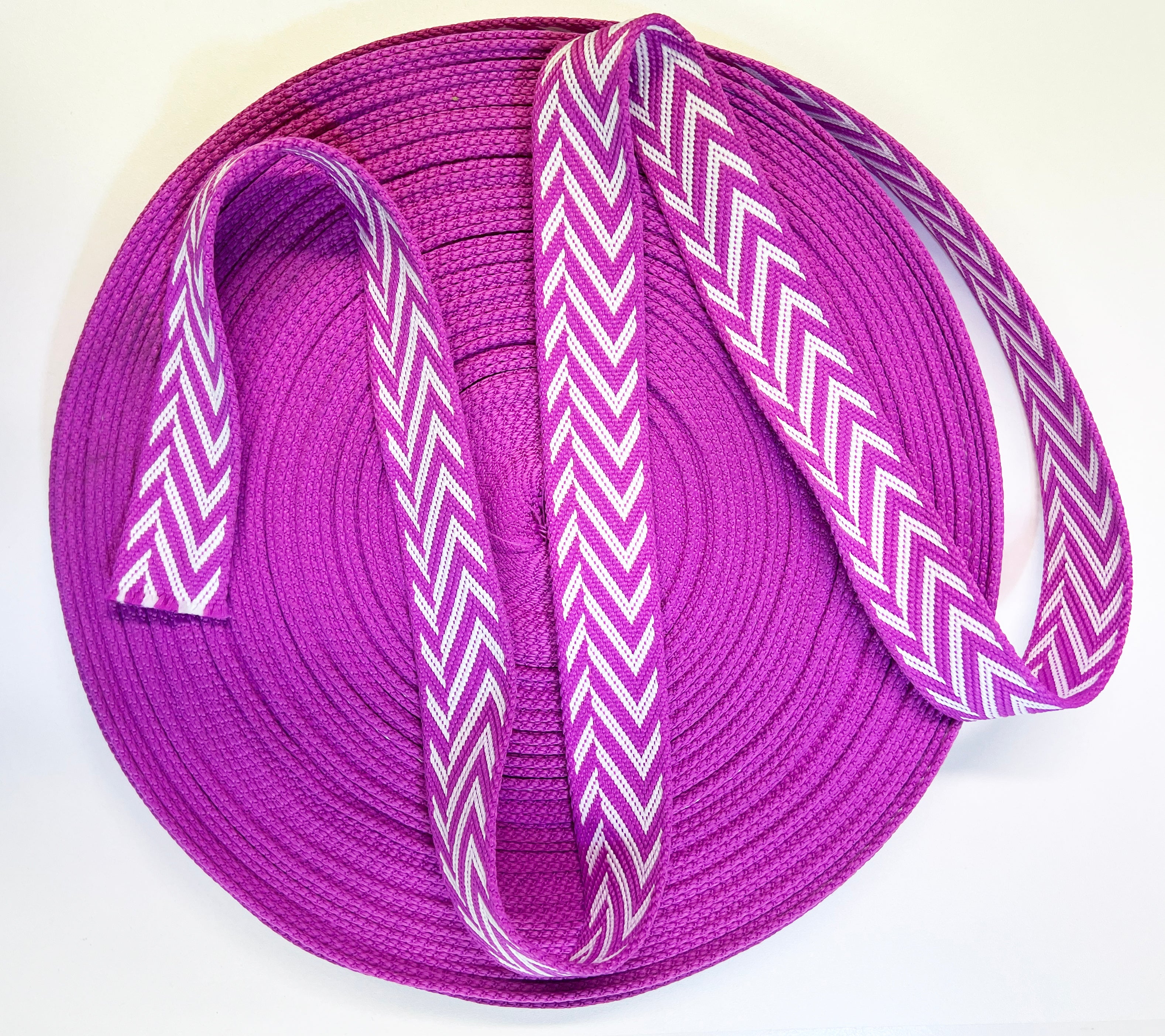 RETAIL WEBBING Pink & White