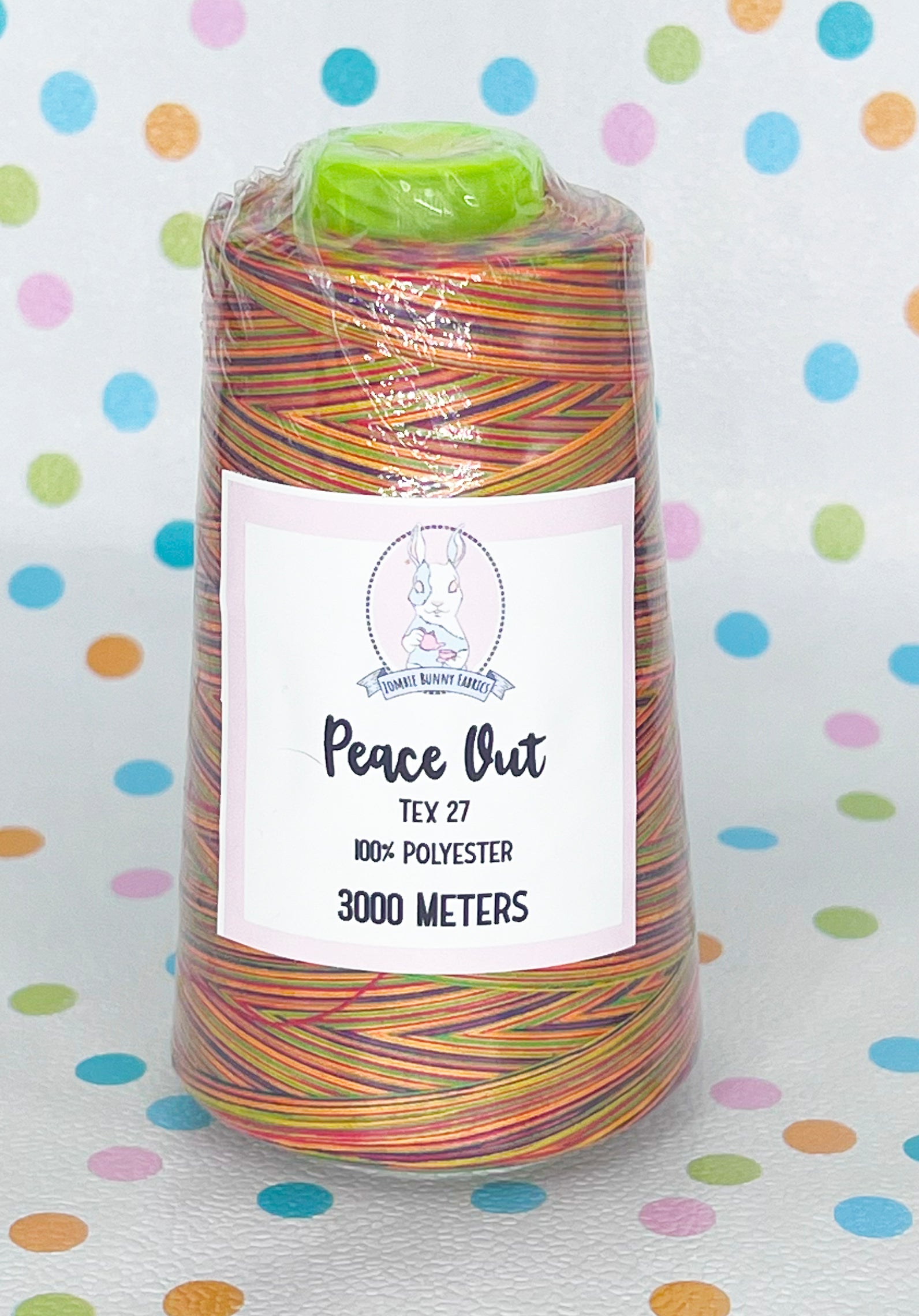 RETAIL THREAD Tex 27 Polyester Sewing Thread (3000 Meters) Multicolor