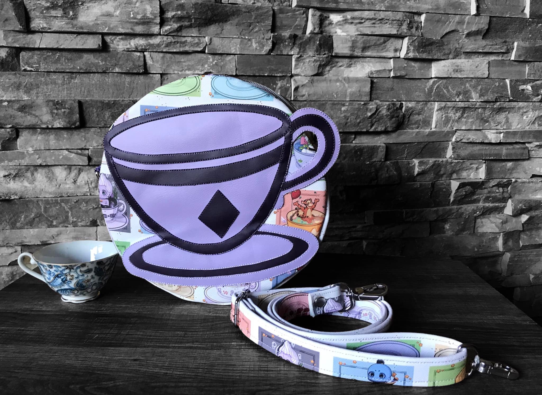 RETAIL Tea Cups Checkered