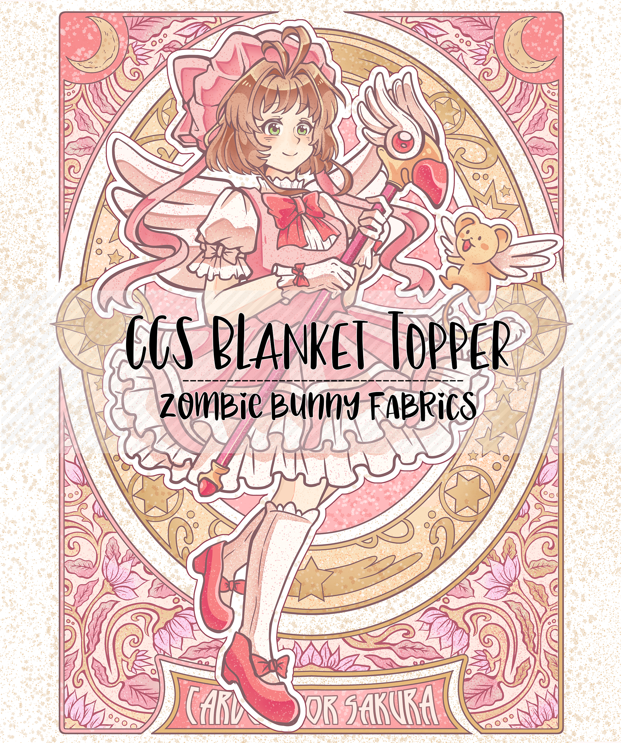 RETAIL PANEL Magical Girls - CCS Blanket ADULT Topper