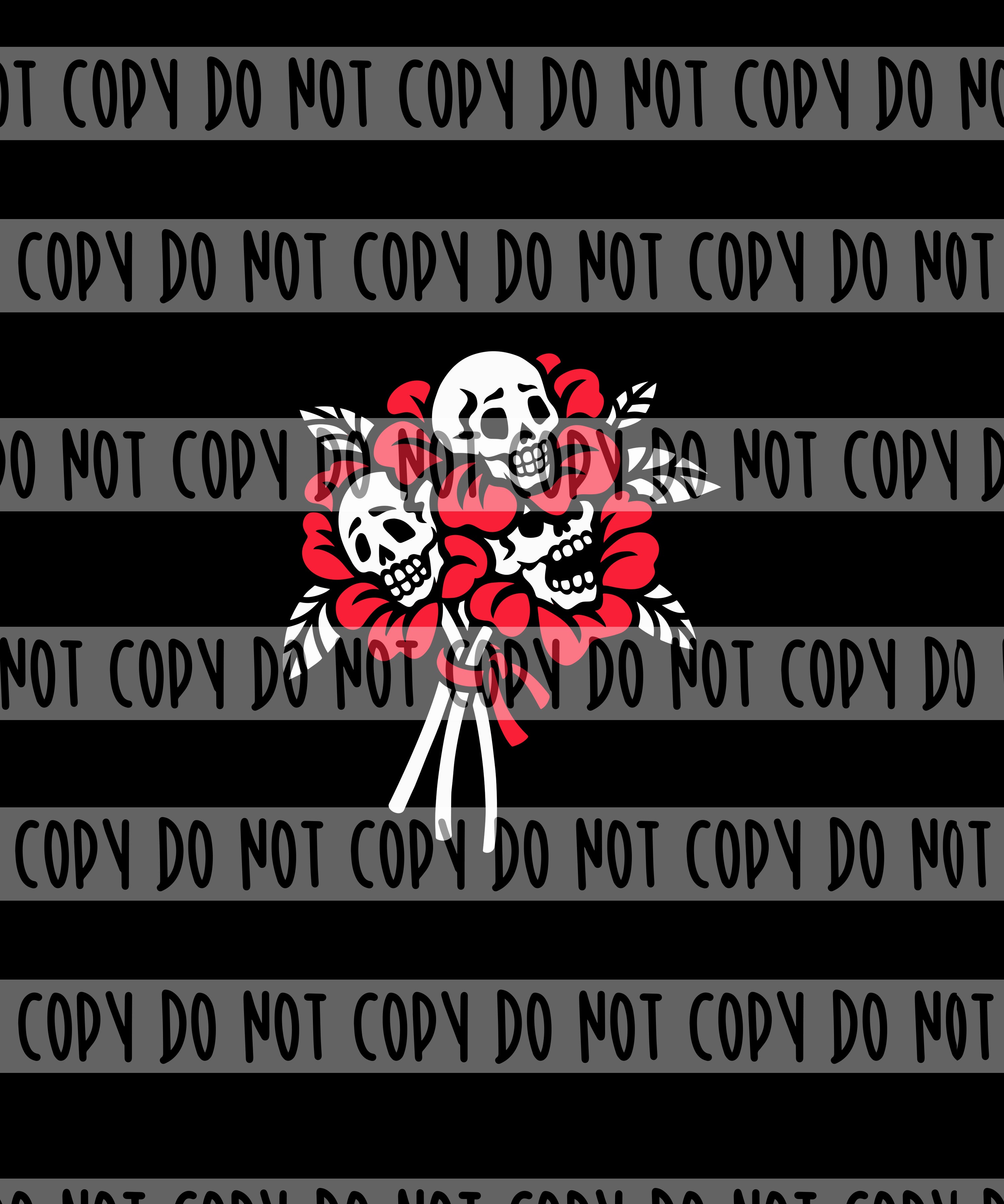 RETAIL PANEL Skeleton Flowers
