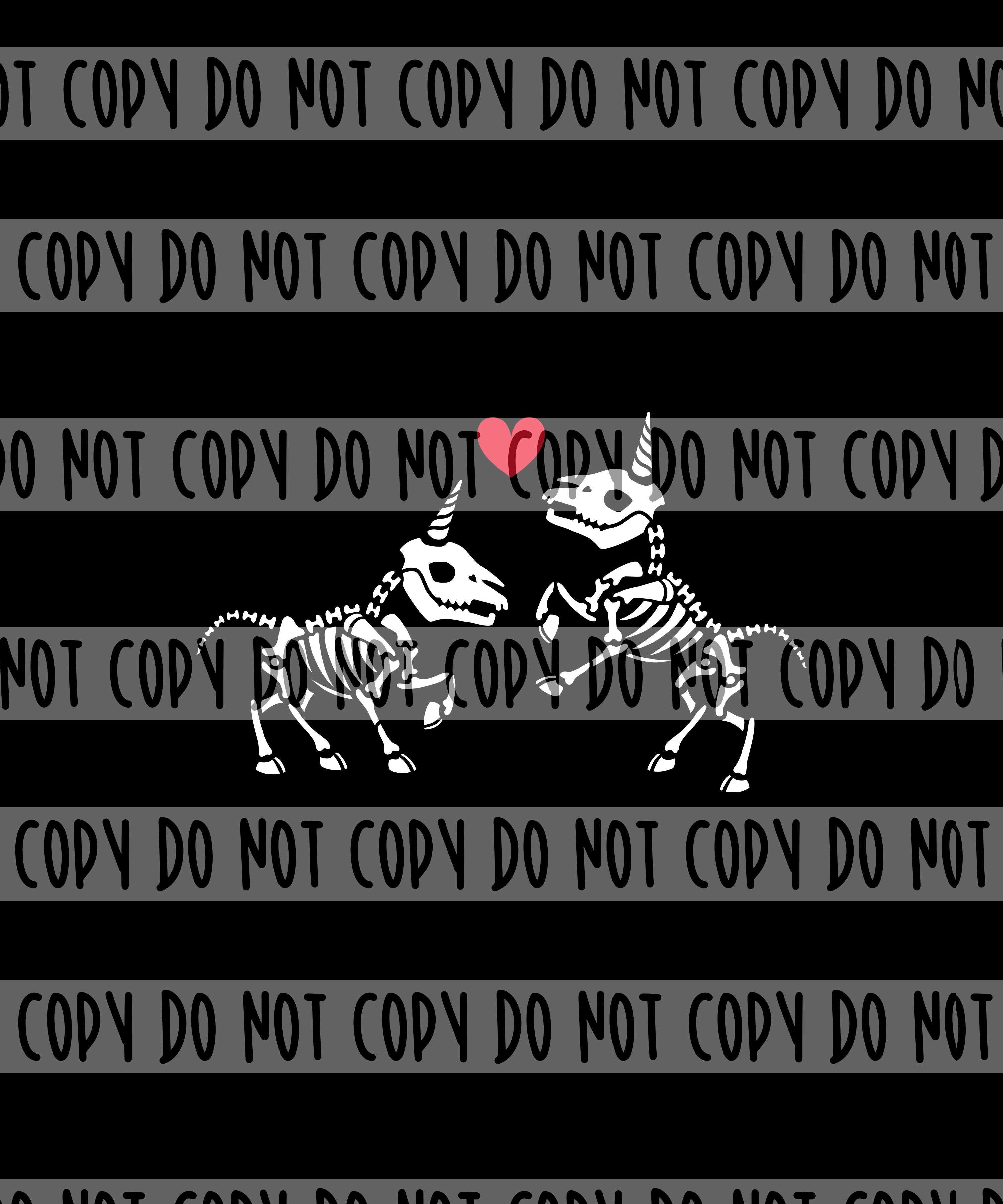 RETAIL PANEL Skeleton Baby Unicorns