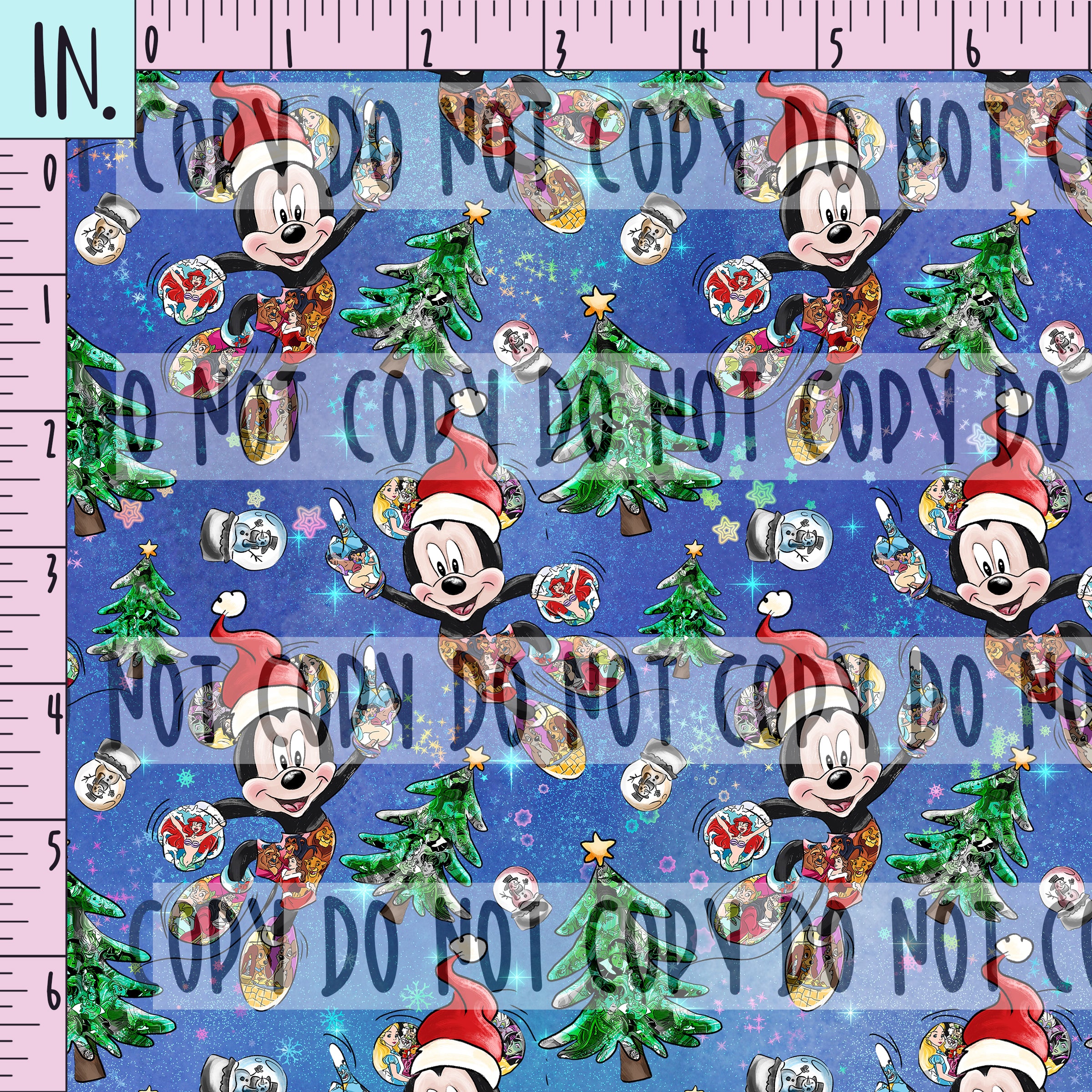 RETAIL Blue Mouse Christmas