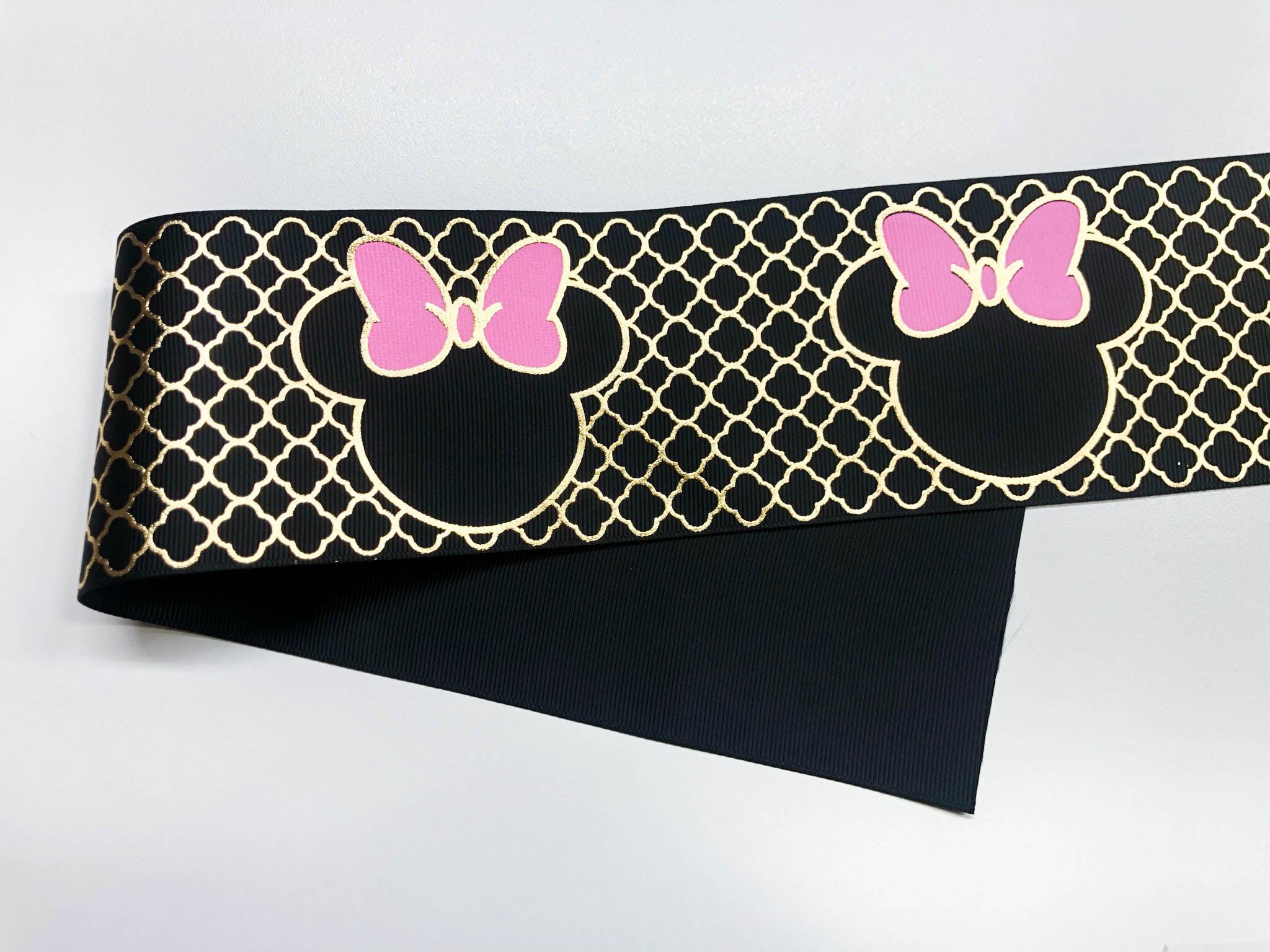 RETAIL GROSGRAIN RIBBON Gold Foil Mouse