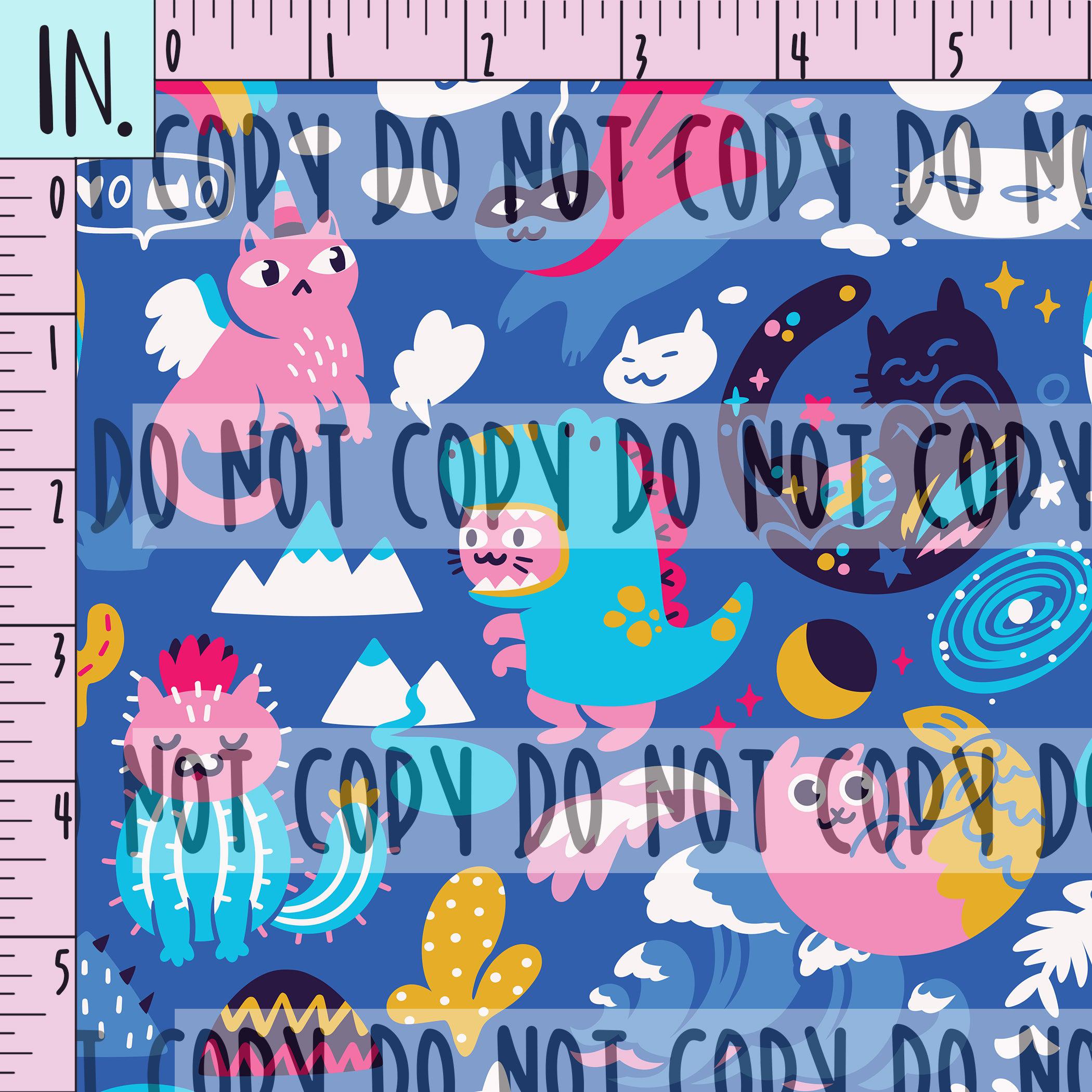 RETAIL Kawaii Cats Blue