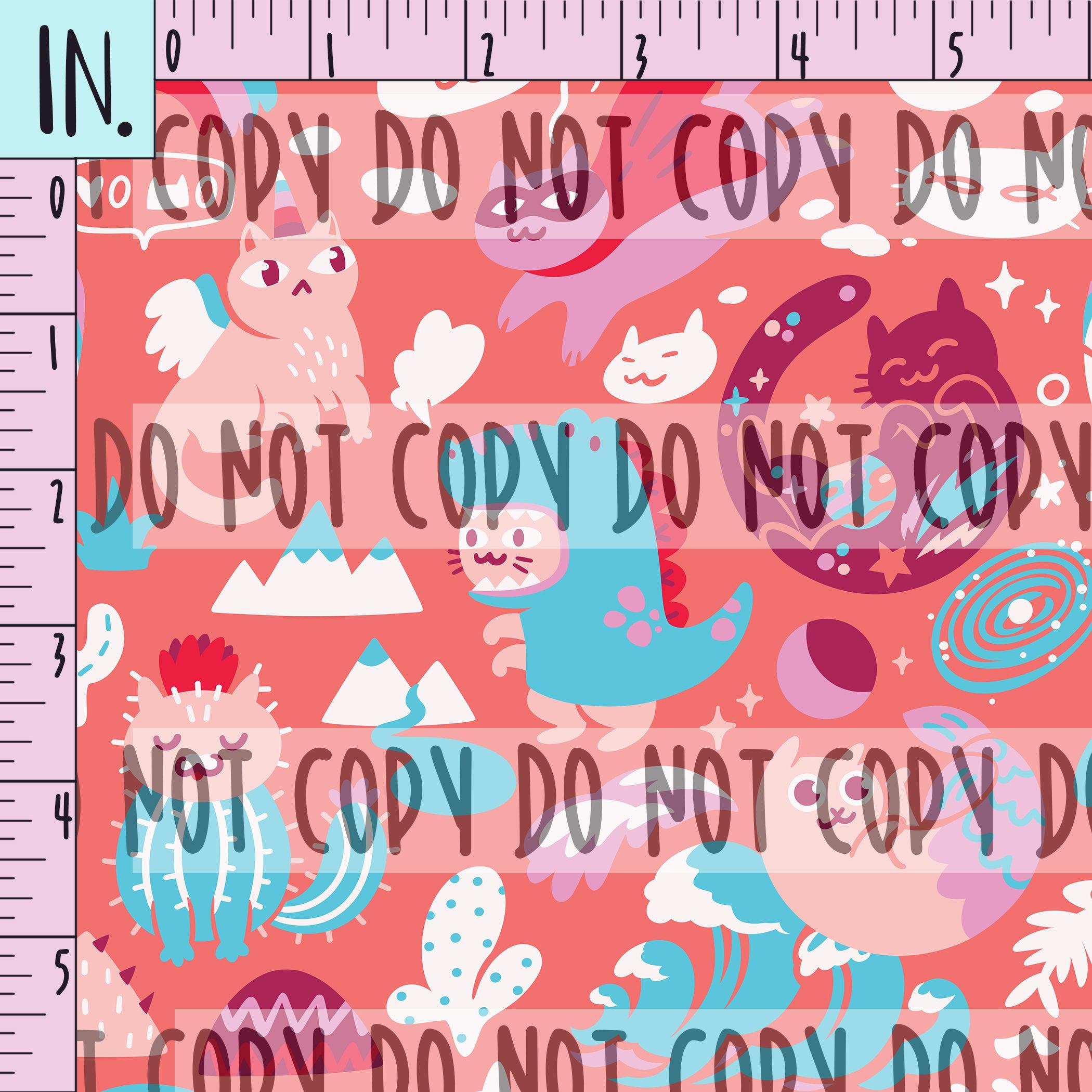 RETAIL *VINYL* Kawaii Cats Pink