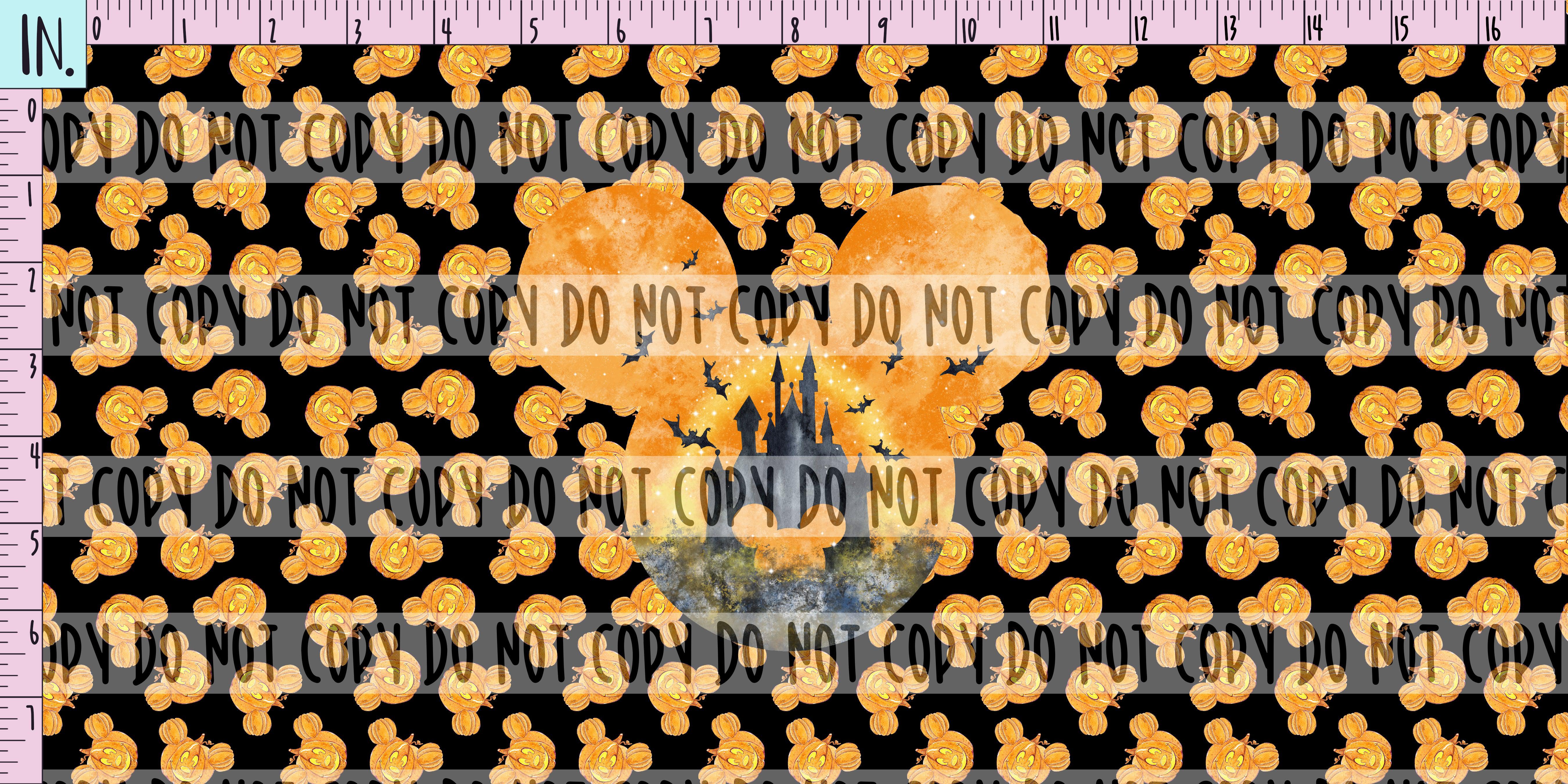 RETAIL PANEL Pumpkin Castle Black