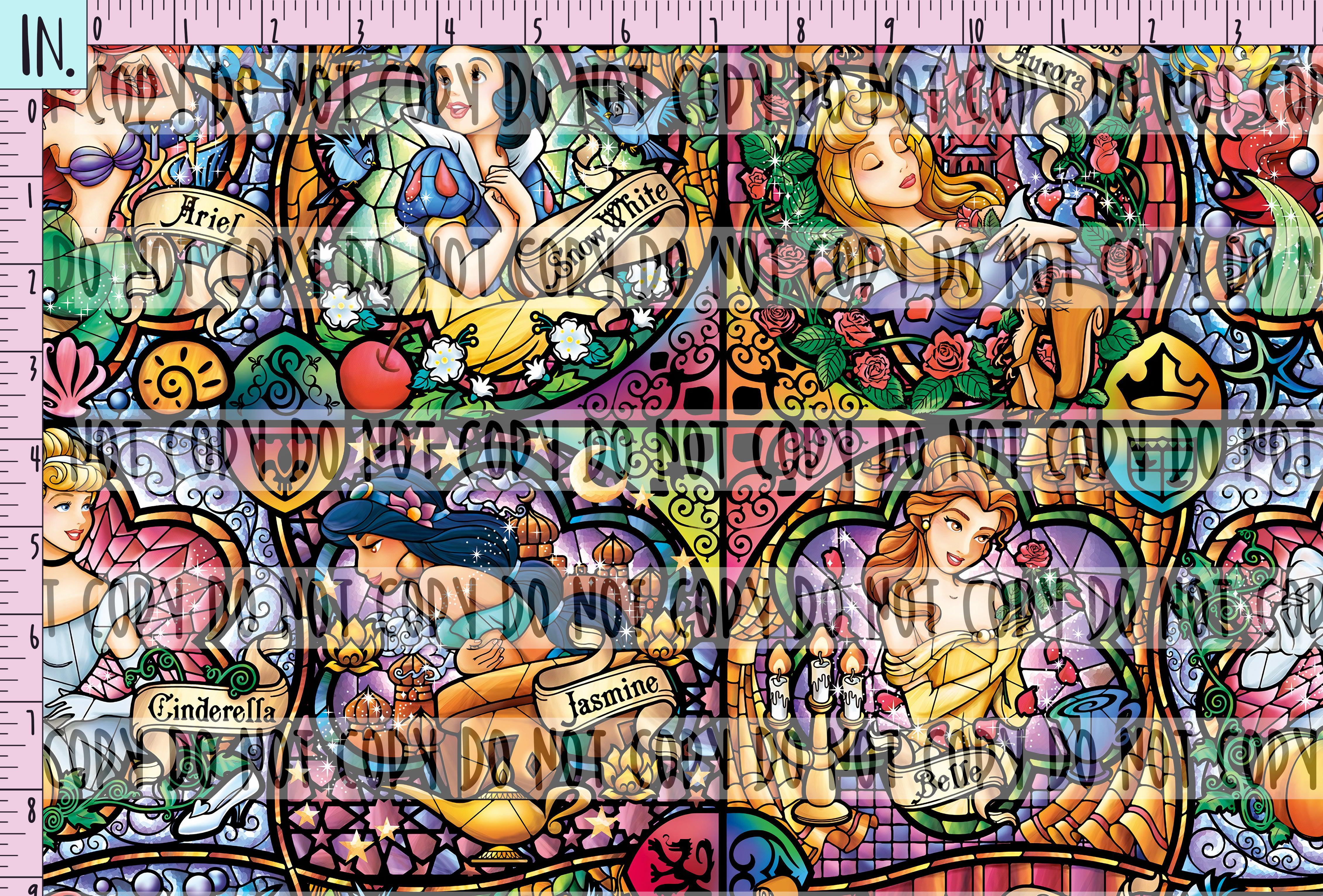 RETAIL Stainglass Original Princesses