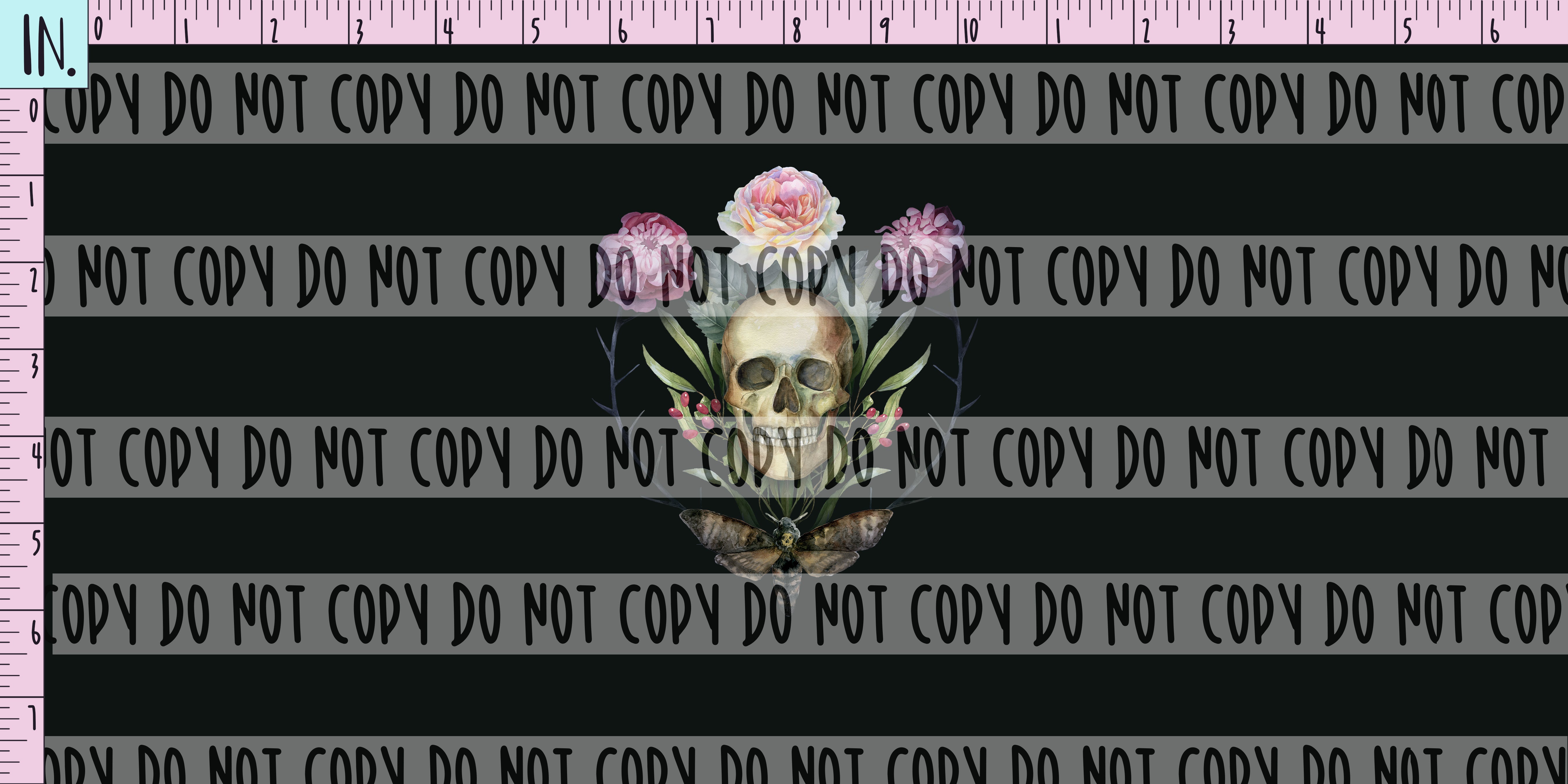 RETAIL PANEL Watercolor Skull
