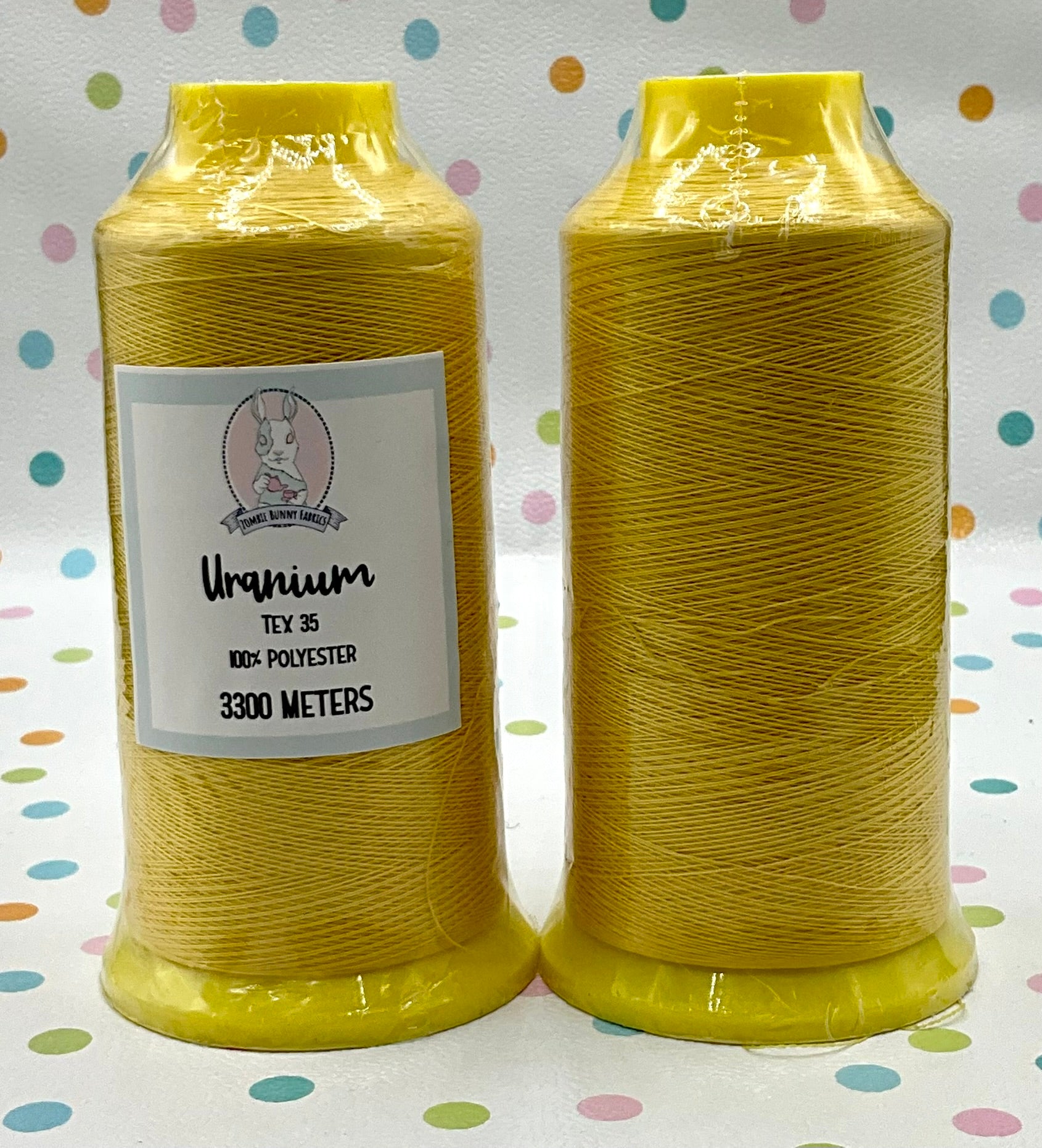 RETAIL THREAD Tex 35 Polyester Sewing Thread (3300 Meters) Glow in the Dark