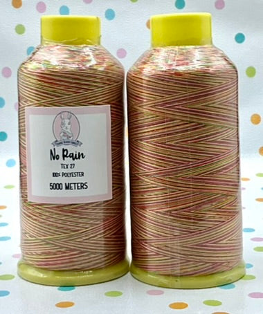 RETAIL THREAD Tex 27 Polyester Sewing Thread (5000 Meters) Multicolor