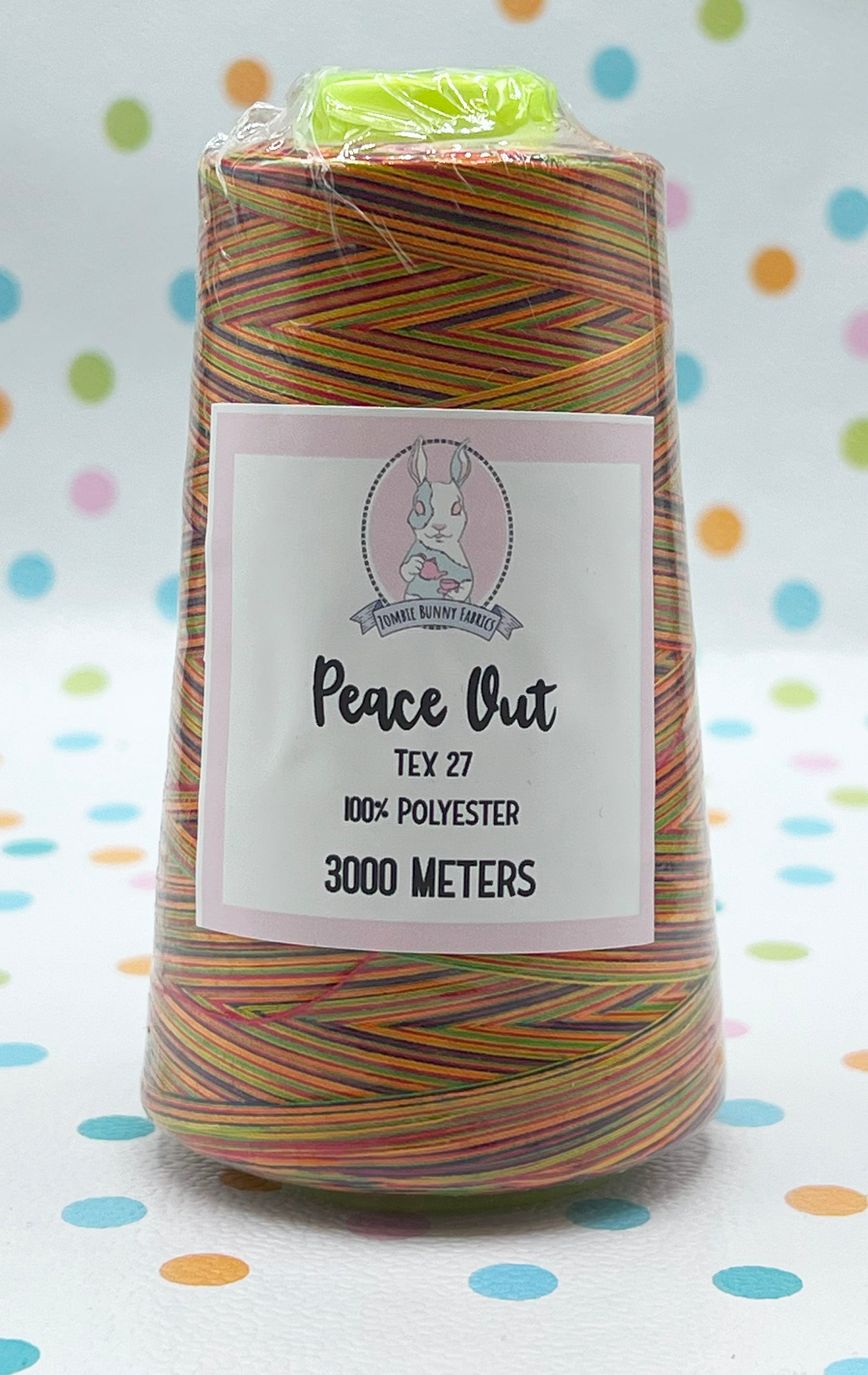 RETAIL THREAD Tex 27 Polyester Sewing Thread (3000 Meters) Multicolor
