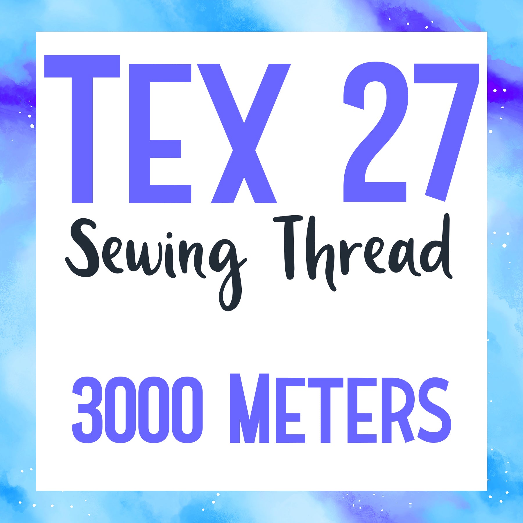 RETAIL THREAD Tex 27 Polyester Sewing Thread (3000 Meters) Multicolor