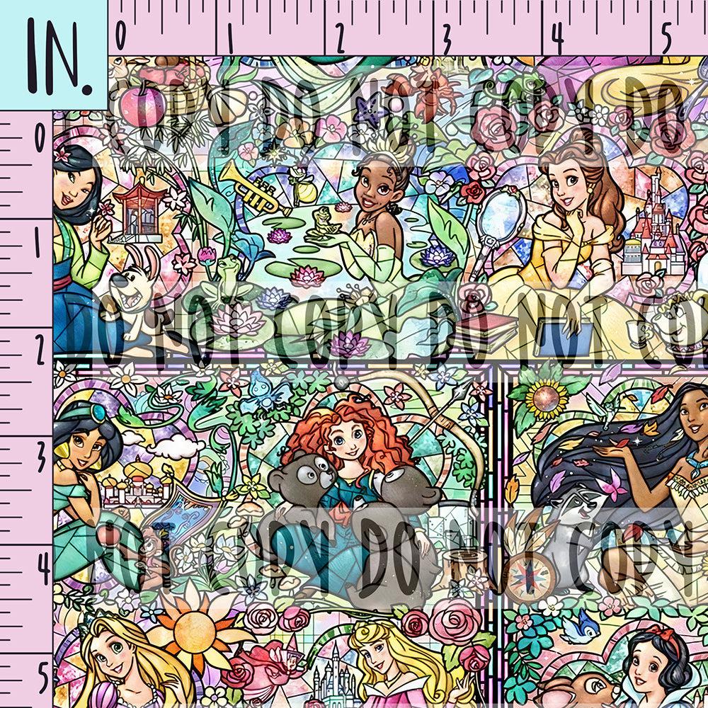 RETAIL *VINYL* Stain Glass Princessess (Staggered)